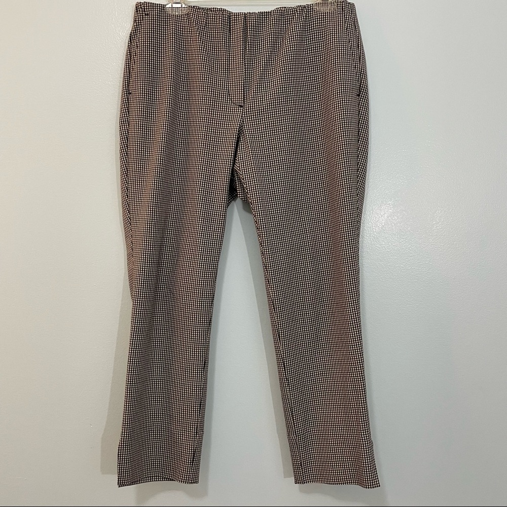 J. Jill Premium Bi-Stretch Houndstooth Ankle Pants